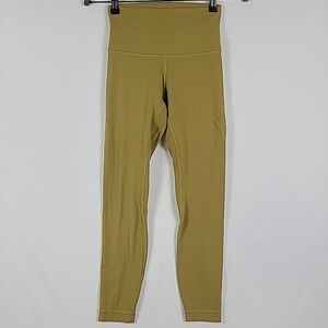 Lululemon Women's Align Pant II 25" Nulu Fabric Yoga Gym Sz 4 Grape Leaf $98